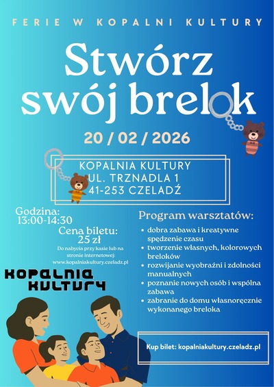 Plakat wydarzenia: Stwórz swój brelok  Ferie