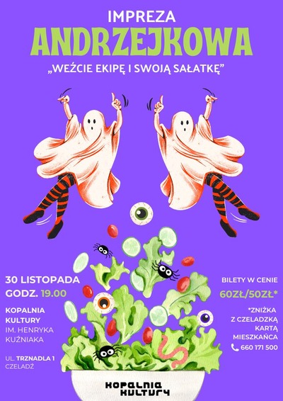Plakat wydarzenia:  ANDRZEJKOWA POTAŃCÓWKA DLA DOROSŁYCH