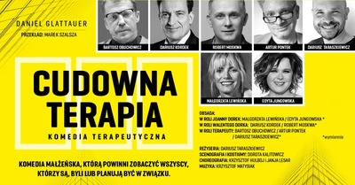 Plakat wydarzenia: Cudowna terapia  spektakl 