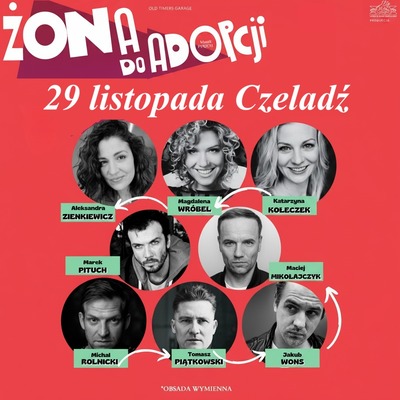 Plakat wydarzenia: Żona do adopcji - Spektakl 